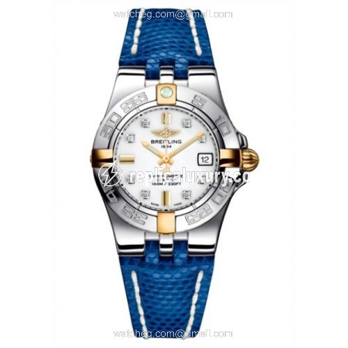 Breitling Galactic 30 Two Tone White / Diamond / Teju B71340L2.A714.163Z