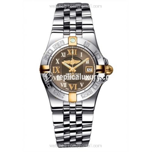 Breitling Galactic 30 Two Tone Amber/ Roman / Bracelet B71340L2.Q562.368A