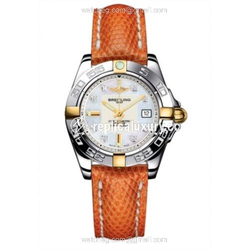 Breitling Galactic 32 Two Tone MOP / Diamond / Teju B71356L2.A710.125Z
