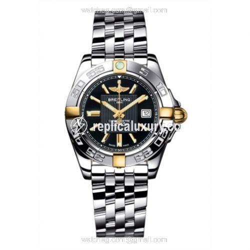 Breitling Galactic 32 Two Tone Black / Bracelet B71356L2.BA11.367A