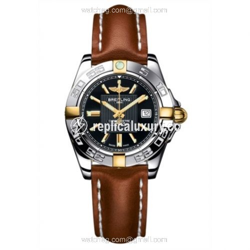 Breitling Galactic 32 Two Tone Black / Calf B71356L2.BA11.406X