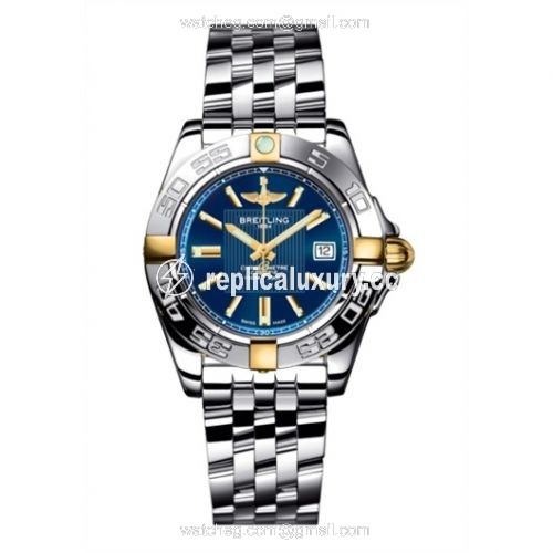 Breitling Galactic 32 Two Tone Blue / Bracelet B71356L2.C812.367A