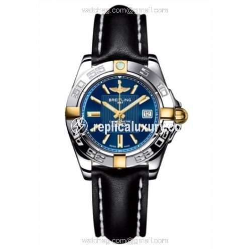 Breitling Galactic 32 Two Tone Blue / Calf B71356L2.C812.408X