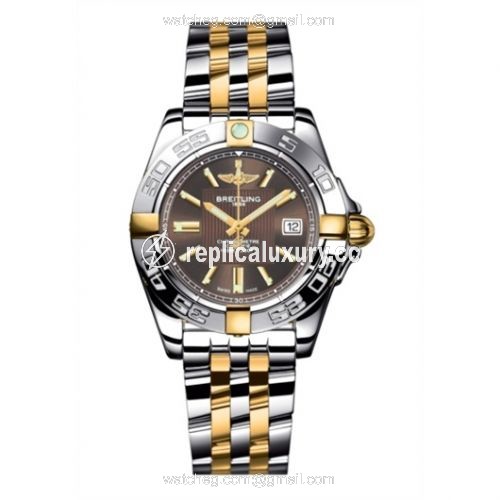 Breitling Galactic 32 Two Tone Bronze / Two Tone Bracelet B71356L2.Q580.367D