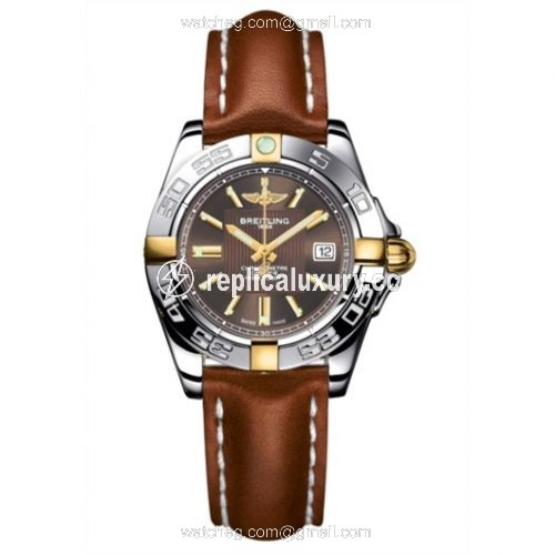 Breitling Galactic 32 Two Tone Bronze / Calf B71356L2.Q580.406X