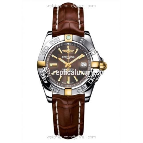 Breitling Galactic 32 Two Tone Bronze / Alligator B71356L2.Q580.778P