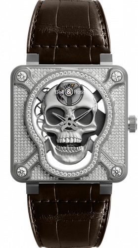 Bell & Ross BR-01 Laughing Skull BR01-SKULL-SK-FLD