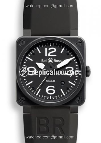 Bell & Ross BR 03 92 Carbon BR0392BLCA