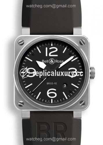 Bell & Ross BR 03 92 Steel BR0392BLST2