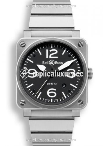 Bell & Ross BR 03 92 Steel BR0392BLSTSST
