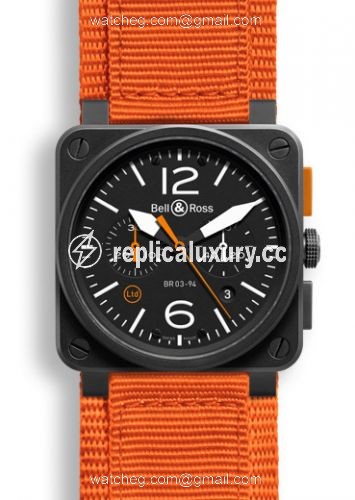 Bell & Ross BR 03 94 Carbon Orange Chronograph BR0394OCA