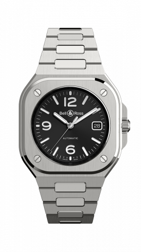 Bell & Ross BR 05 Stainless Steel / Black / Bracelet BR05A-BL-ST/SST