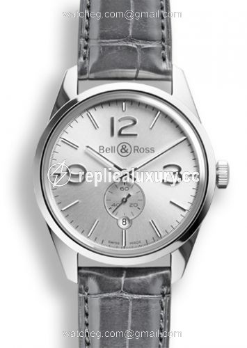 Bell & Ross BR 123 Officer Silver BRG123WHSTSCR
