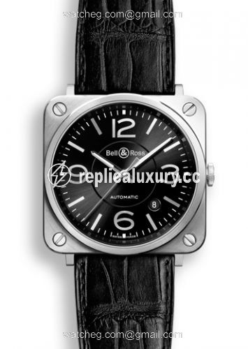 Bell & Ross BR S Officer Black BRS92BLST