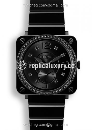 Bell & Ross BR S Black Ceramic Phantom Diamonds BRSBLCPHLGDSCE