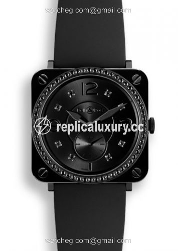 Bell & Ross BR S Black Ceramic Phantom Diamonds BRSBLCPHLGDSRB