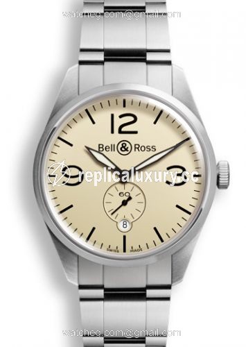 Bell & Ross BR 123 Original Beige BRV123BEISTSST