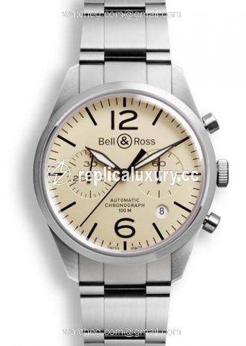 Bell & Ross BR 126 Original Beige Chronograph BRV126BEISTSST