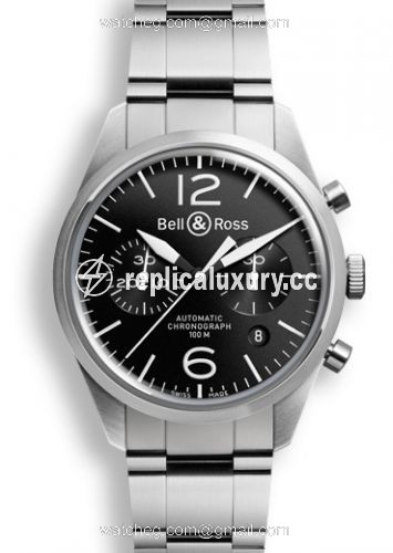 Bell & Ross BR 126 Original Black Chronograph BRV126BLSTSST