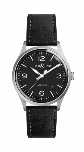 Bell & Ross BR V1-92 Stainless Steel / Black / Calf BRV192-BL-ST/SCA