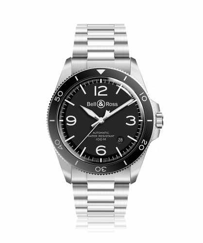 Bell & Ross BR V2-92 Stainless Steel / Black / Bracelet BRV292-BL-ST/SST
