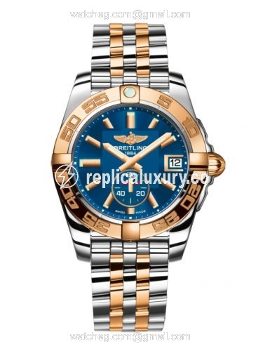 Breitling Galactic 36 Automatic Stainless Steel / Rose Gold / Gun Blue / Bracelet C3733012/C831/376C