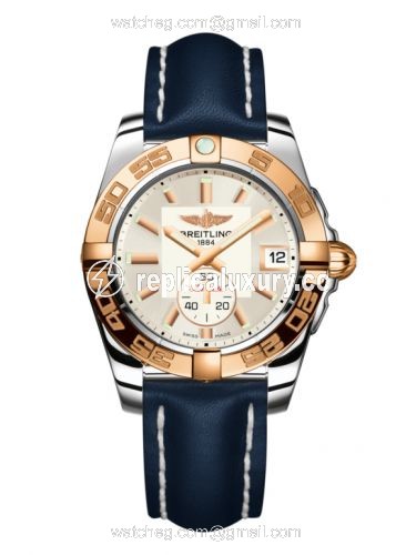 Breitling Galactic 36 Automatic Stainless Steel / Rose Gold / Stratus Silver / Calf C3733012/G714/194X/A16BA.1