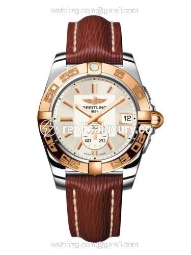 Breitling Galactic 36 Automatic Stainless Steel / Rose Gold / Stratus Silver / Sahara C3733012/G714/216X/A16BA.1