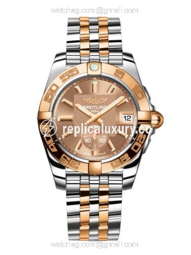 Breitling Galactic 36 Automatic Stainless Steel / Rose Gold / Copperhead Bronze / Bracelet C3733012/Q584/376C