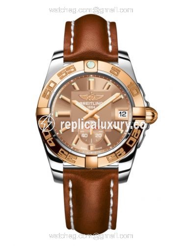 Breitling Galactic 36 Automatic Stainless Steel / Rose Gold / Copperhead Bronze / Calf C3733012/Q584/412X/A16BA.1
