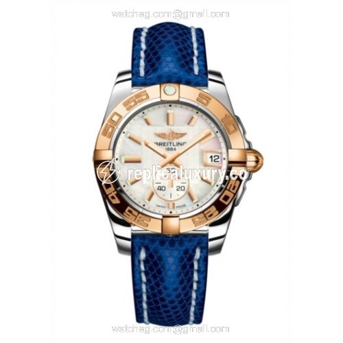 Breitling Galactic 36 Automatic Stainless Steel / Rose Gold / Pearl / Teju C3733012/A724/112Z/A16BA.1