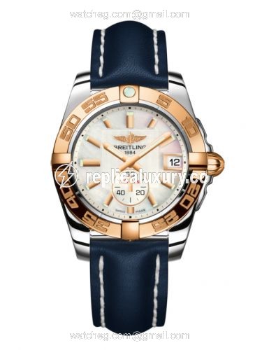 Breitling Galactic 36 Automatic Stainless Steel / Rose Gold / Pearl / Calf C3733012/A724/194X/A16BA.1