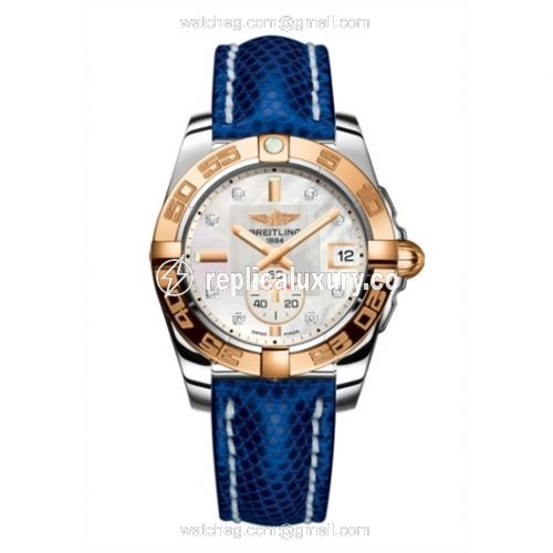 Breitling Galactic 36 Automatic Stainless Steel / Rose Gold / Pearl Diamond / Teju C3733012/A725/112Z/A16BA.1