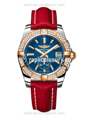 Breitling Galactic 36 Automatic Stainless Steel / Rose Gold / Diamond / Gun Blue / Sahara C3733053.C831.214X