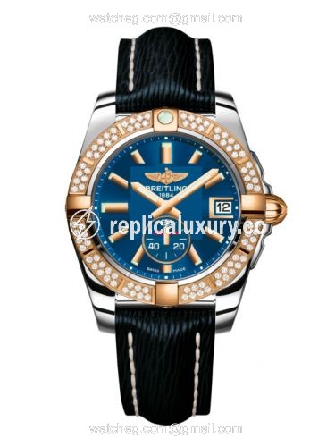 Breitling Galactic 36 Automatic Stainless Steel / Rose Gold / Diamond / Gun Blue / Sahara C3733053.C831.215X