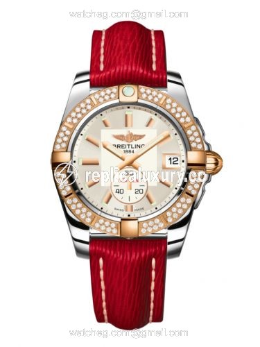 Breitling Galactic 36 Automatic Stainless Steel / Rose Gold / Diamond / Stratus Silver / Sahara C3733053.G714.214X