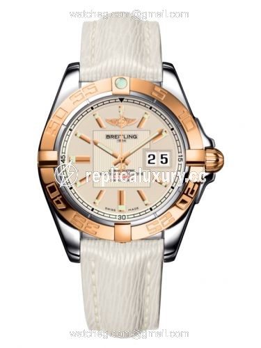 Breitling Galactic 41 Stainless Steel / Rose Gold / Sierra Silver / Sahara C49350L2.G701.237X