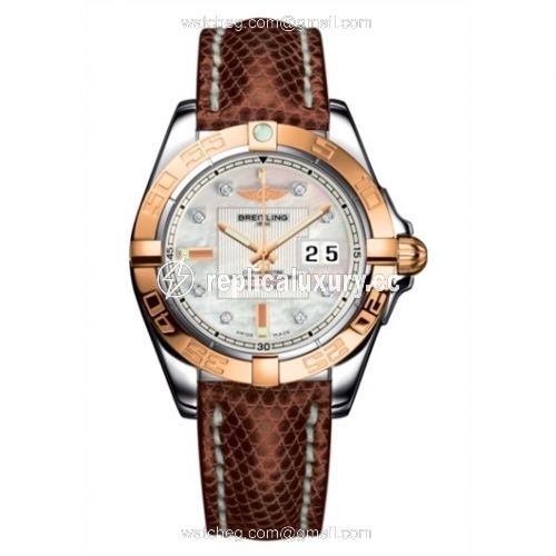 Breitling Galactic 41 Stainless Steel / Rose Gold / Pearl Diamond / Teju C49350L2.A706.146Z