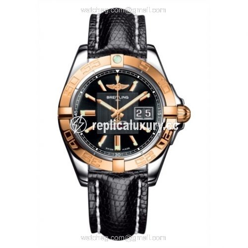 Breitling Galactic 41 Stainless Steel / Rose Gold / Trophy Black / Teju C49350L2.BA09.145Z