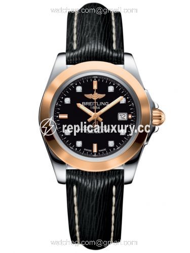 Breitling Galactic 32 Sleek Edition Stainless Steel / Rose Gold / Trophy Black Diamond / Sahara C7133012/BF64/208X/A14BA.1