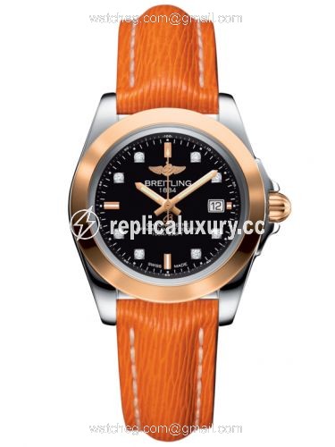 Breitling Galactic 32 Sleek Edition Stainless Steel / Rose Gold / Trophy Black Diamond / Sahara C7133012/BF64/212X/A14BA.1