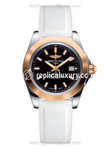 Breitling Galactic 32 Sleek Edition Stainless Steel / Rose Gold / Trophy Black / Rubber C7133012/BF65/164S/A14S.1