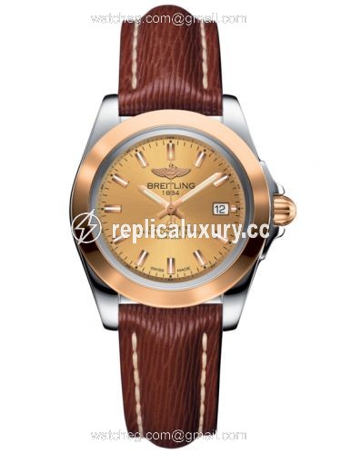 Breitling Galactic 32 Sleek Edition Stainless Steel / Rose Gold / Golden Sun / Sahara C7133012/H549/211X/A14BA.1