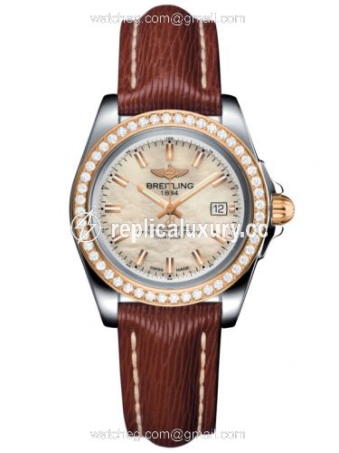 Breitling Galactic 32 Sleek Edition Stainless Steel / Rose Gold / Diamond / Pearl / Sahara C7133053/A802/211X/A14BA.1