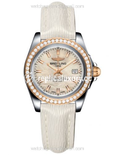 Breitling Galactic 32 Sleek Edition Stainless Steel / Rose Gold / Diamond / Pearl / Sahara C7133053/A802/235X/A14BA.1