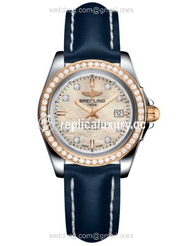 Breitling Galactic 32 Sleek Edition Stainless Steel / Rose Gold / Diamond / Pearl Diamond / Calf C7133053/A803/116X/A14BA.1