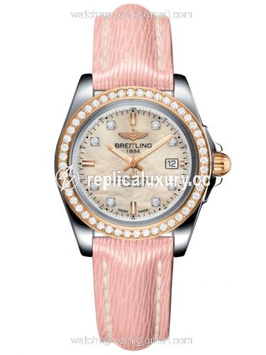 Breitling Galactic 32 Sleek Edition Stainless Steel / Rose Gold / Diamond / Pearl Diamond / Sahara C7133053/A803/238X/A14BA.1