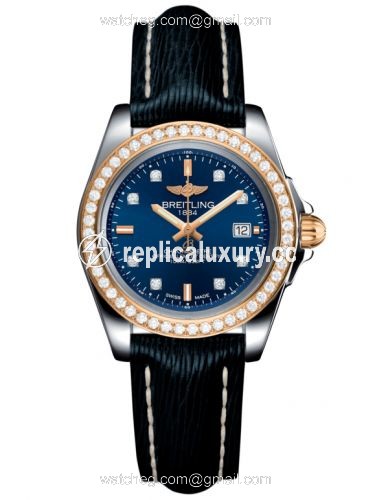 Breitling Galactic 32 Sleek Edition Stainless Steel / Rose Gold / Diamond / Horizon Blue Diamond / Sahara C7133053/C967/210X/A14BA.1