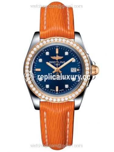 Breitling Galactic 32 Sleek Edition Stainless Steel / Rose Gold / Diamond / Horizon Blue Diamond / Sahara C7133053/C967/212X/A14BA.1