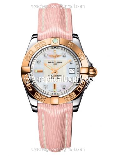 Breitling Galactic 32 Stainless Steel / Rose Gold / Pearl Diamond / Sahara C71356L2.A712.238X